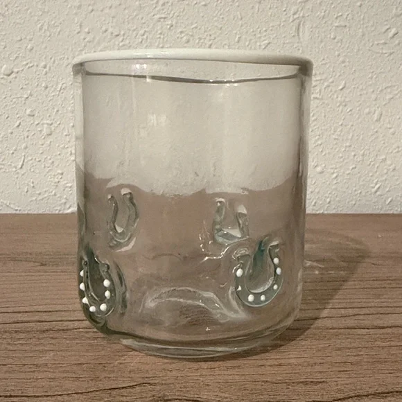 Anthropologie Icon Juice Glass Horseshoe - Picture 5 of 9